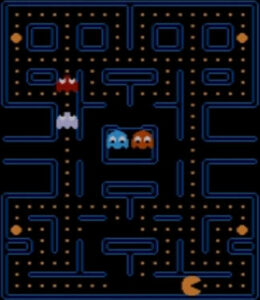 Zrzut ekranu z gry Pacman.